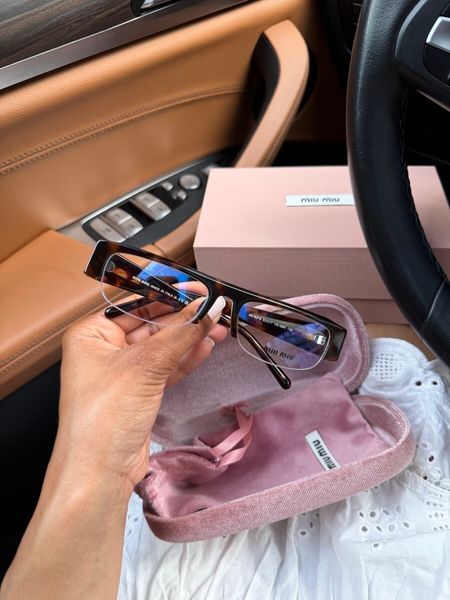 Miu Miu оптичні окуляри черепахові напівободкові MERI-OPT-MIU-002 фото