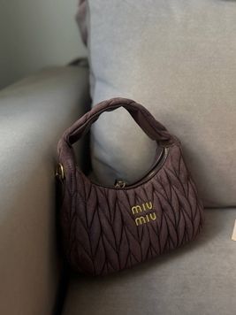 Miu Miu сумка стьобана коричнева (мателассе) MERI-BAG-MIU-002 фото