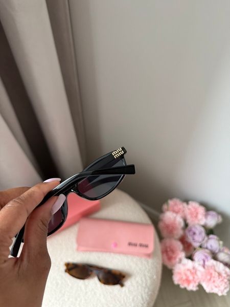 Miu Miu сонцезахисні окуляри чорні овальні MERI-SUN-MIU-006 фото