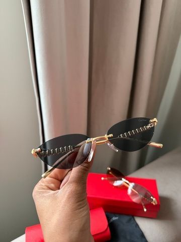 Cartier окуляри сонцезахисні чорні кошаче око MERI-SUN-CAR-002 фото