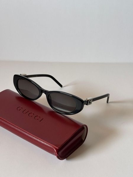 Gucci сонцезахисні окуляри чорні овальні MERI-SUN-GUC-002 фото