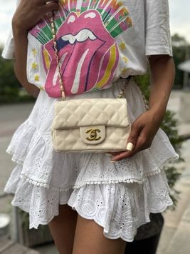 Chanel міні сумка кремова MERI-BAG-CHA-002 фото