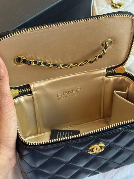 Chanel сумка-vanity стьобана чорна MERI-BAG-CHA-006 фото